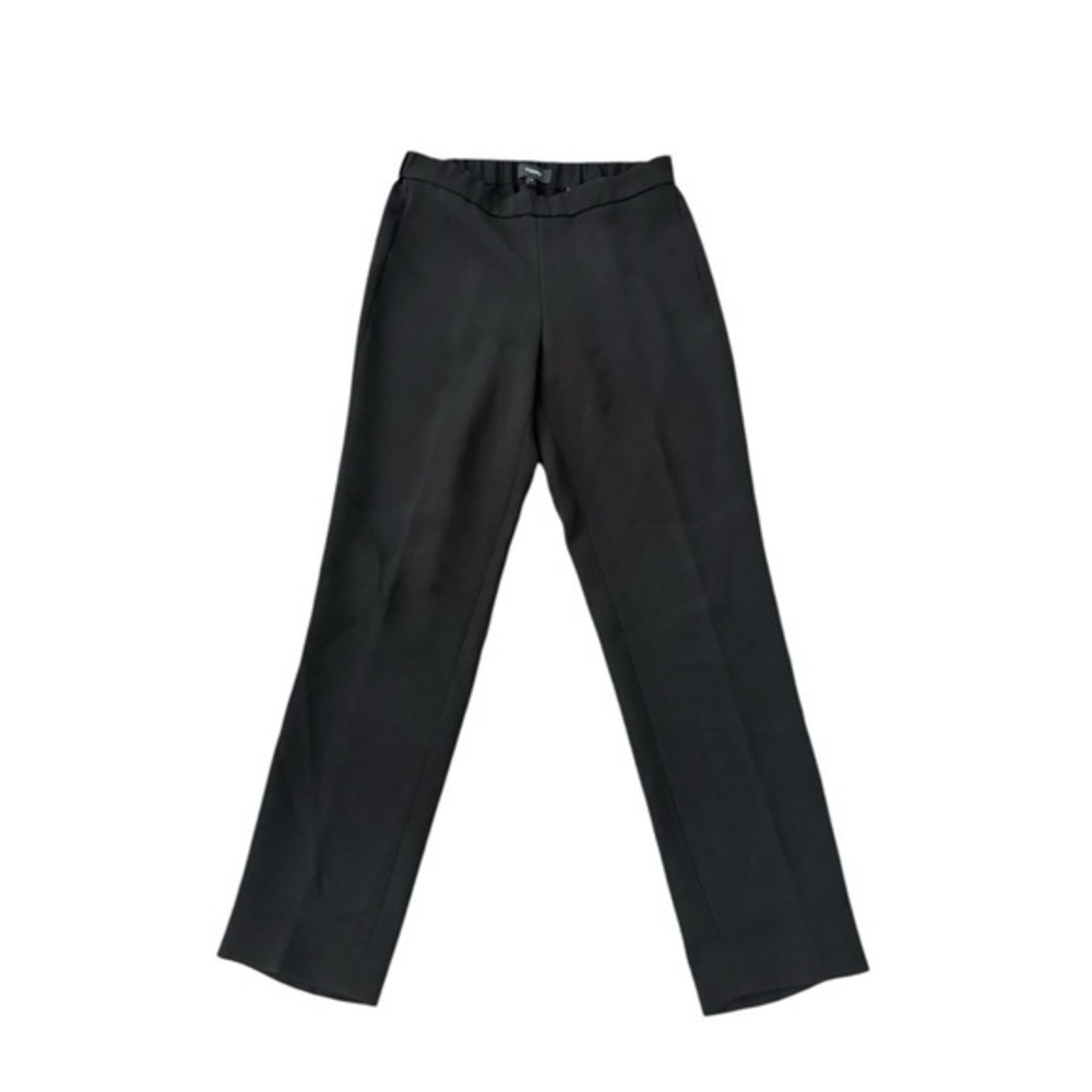 Theory Basic Classic Crepe Black Pull On Cropped … - image 3